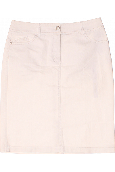 GERRY WEBER Džínová  Sukně Bílá Vel. 38