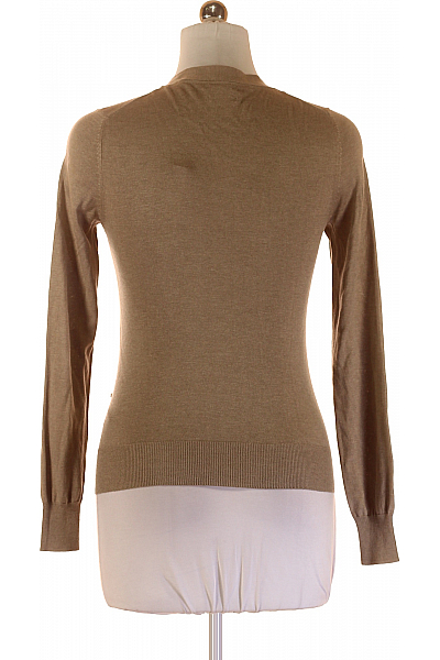 Dámský Cardigan Hedvábný Béžový Massimo Dutti Vel. M