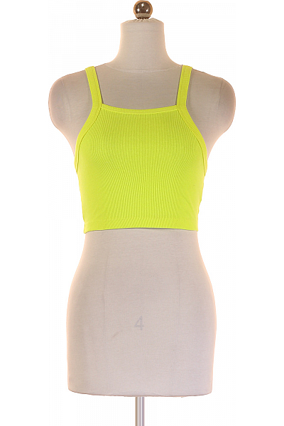 Bershka Dámské Top Žlutý Vel. XS