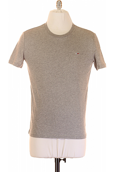 Pánské Tričko Šedé TOMMY HILFIGER Second Hand Vel. L