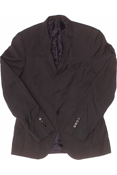 Společenské Pánské Sako Vlněné Modré JACK & JONES Vel. 48