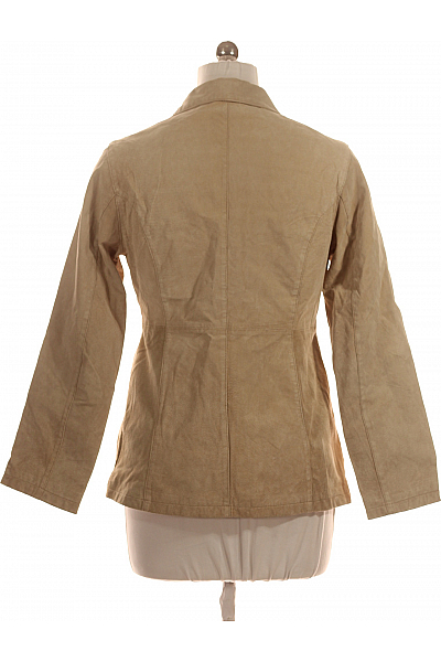 SAINT TROPEZ Dámské Blejzr Kožený Béžový Second hand Vel. XL