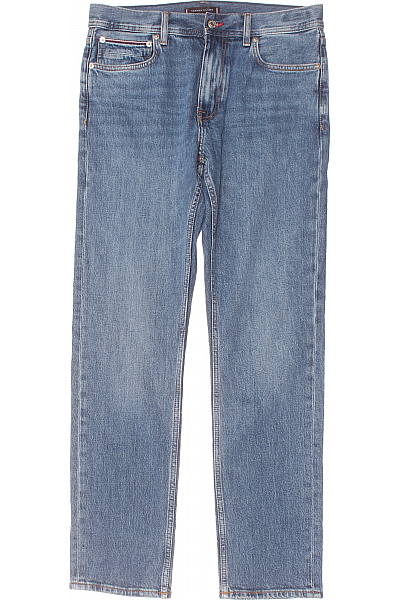 TOMMY HILFIGER Pánské Rovné Džíny Modré Vel. 36/32