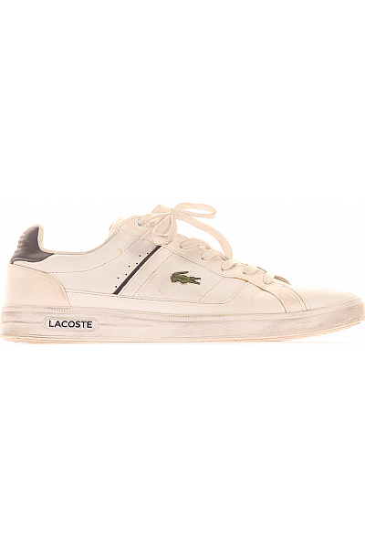 Pánské Boty Bílé LACOSTE Second Hand Vel.  44