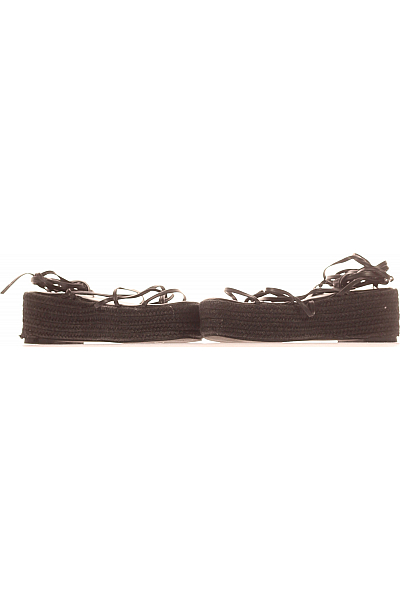 GLAMOROUS Dámské Espadrilky Koženkové Černé Vel.  40
