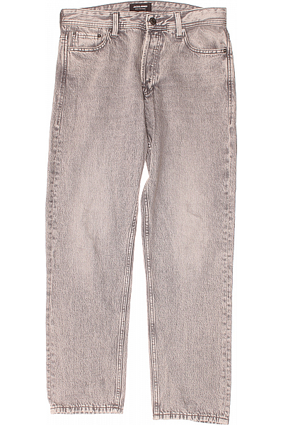 JACK & JONES Pánské Rovné Džíny Šedé Vel. 31/32