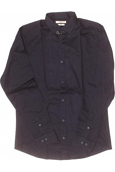 Pánská Košile Jednobarevná Modrá JACK & JONES Vel. M