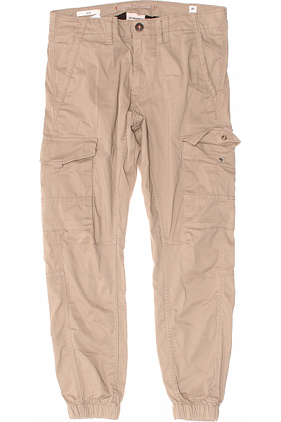 Pánské Kalhoty Khaki JACK & JONES Vel. S