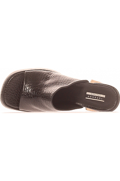 Dámské Boty Kožené Černé Topshop Second hand Vel. 39