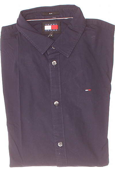 Pánská Košile Modrá TOMMY HILFIGER Second Hand Vel. M