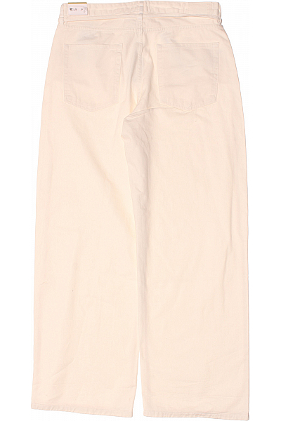 PULL&BEAR Dámské Kalhoty Letní Bílé Vel.  42