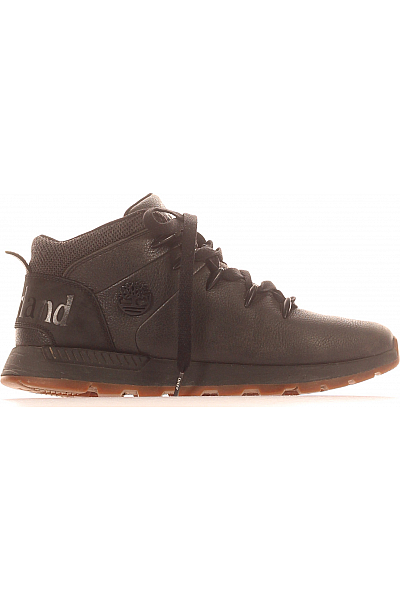 Pánské Boty Kožené Černé Timberland Vel.  42