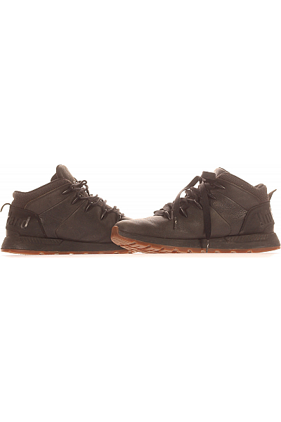 Pánské Boty Kožené Černé Timberland Vel.  42