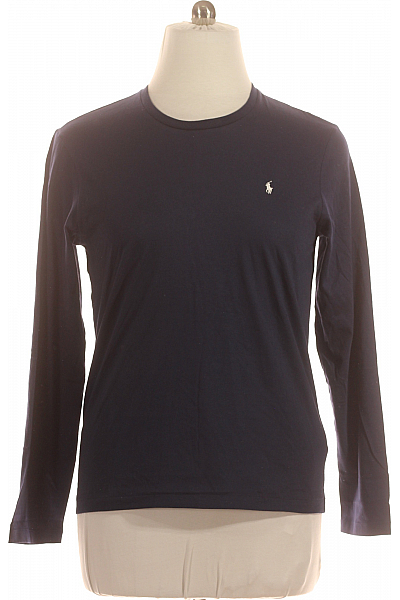 Jednoduché Pánské Tričko Modré Ralph Lauren Vel. M