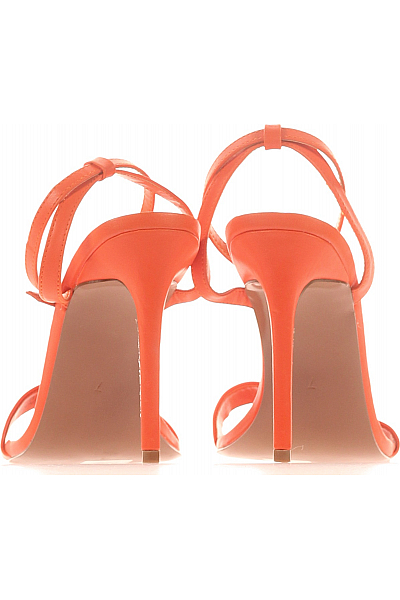 Asos Dámské Sandály Koženkové Oranžové