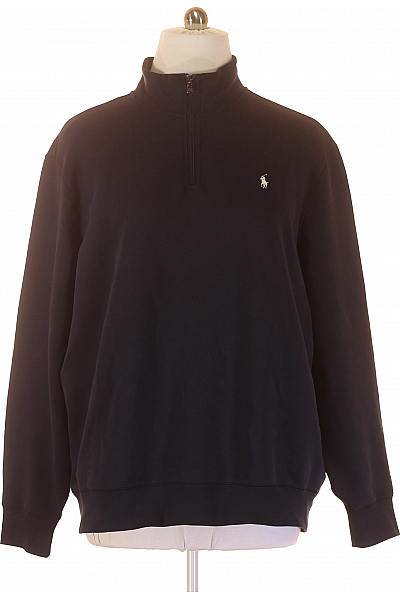 Ralph Lauren Pánská Mikina Bez Zapínání Modrá Vel. XXL