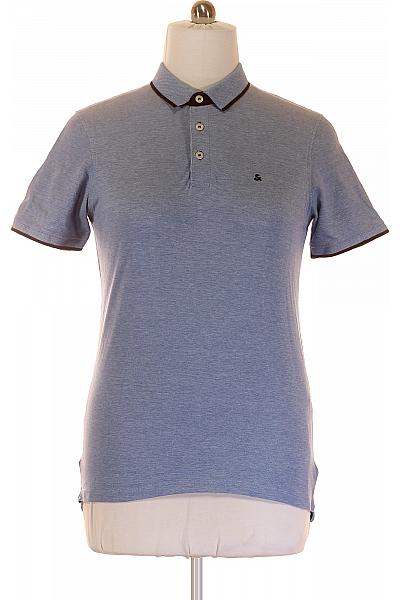 Pánské Tričko Modré JACK & JONES Vel. L