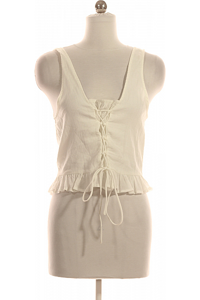 Dámské Top Bílý Gina Tricot Outlet Vel. L