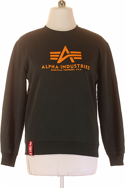 Dámská Mikina Bez Zapínání Zelená Alpha Industries Vel. L