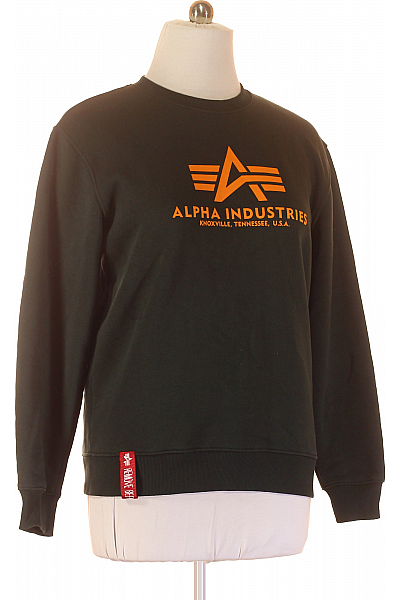 Dámská Mikina Bez Zapínání Zelená Alpha Industries Vel. L