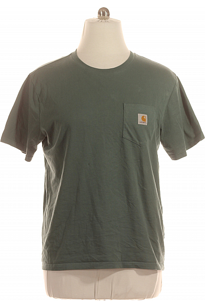 Jednoduché Pánské Tričko Zelené Carhartt Vel. L