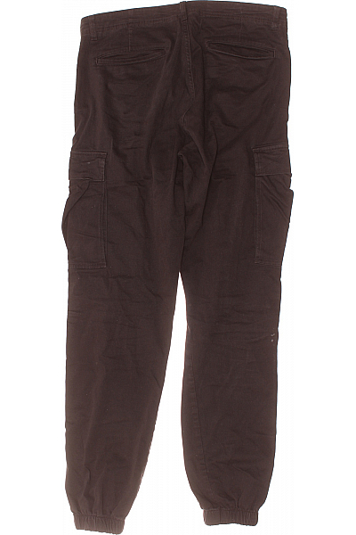 Pánské Kalhoty Kapsáče Černé JACK & JONES Vel. 34