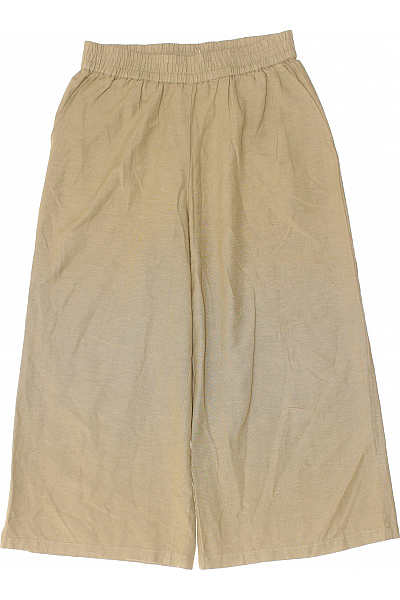 VILA Dámské Kalhoty Letní Khaki Outlet Vel.  38