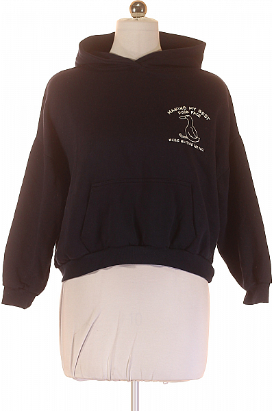 Dámská Mikina Modrá PULL&BEAR Second Hand