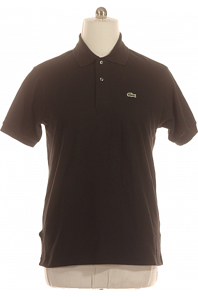 LACOSTE Pánské Tričko Černé