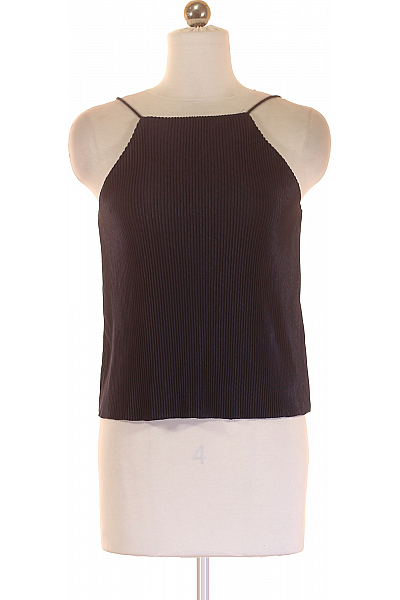 ZARA Dámské Tričko Modré Second Hand Vel. S