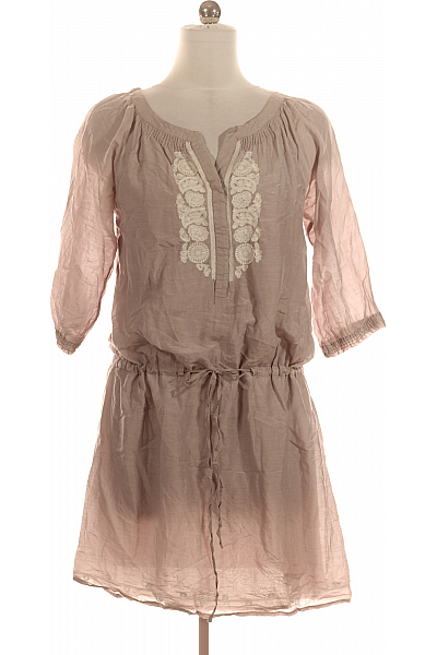 Šaty Béžové NAF Second Hand Vel. 36