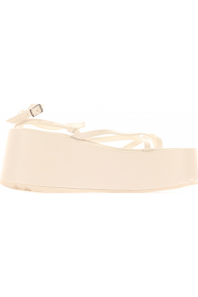 Dámské Sandály Koženkové Bílé Topshop Vel.  36