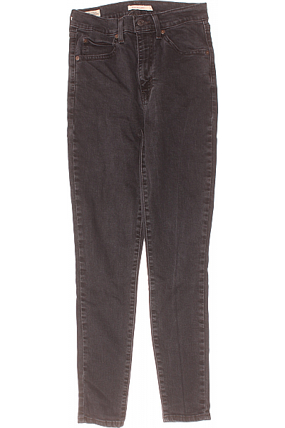 Dámské Džíny Černé LEVIS Second Hand Vel. 28