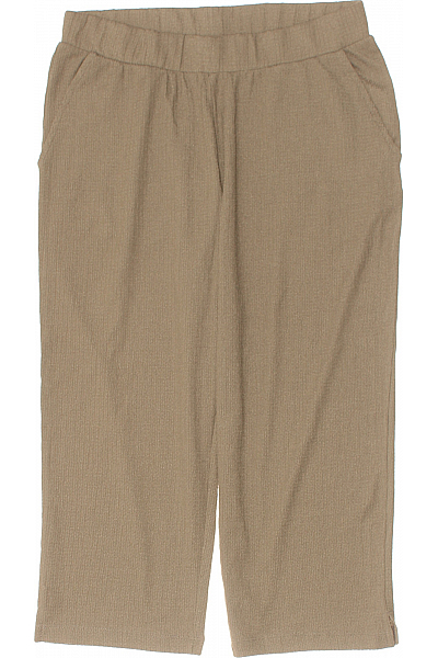  Dámské 3/4 Kalhoty Polyesterové Khaki