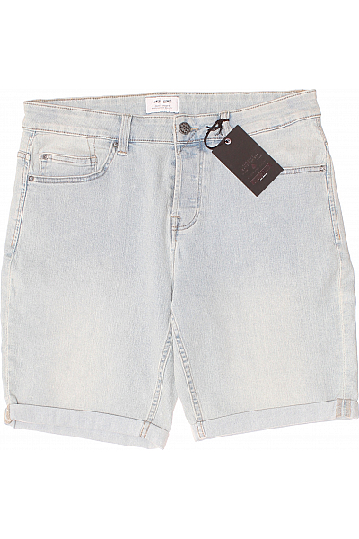 Riflové Pánské Kraťasy Modré ONLY & SONS Outlet Vel. 34