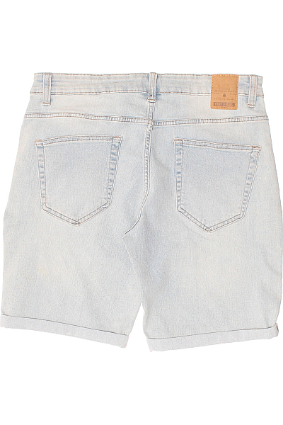 Riflové Pánské Kraťasy Modré ONLY & SONS Outlet Vel. 34