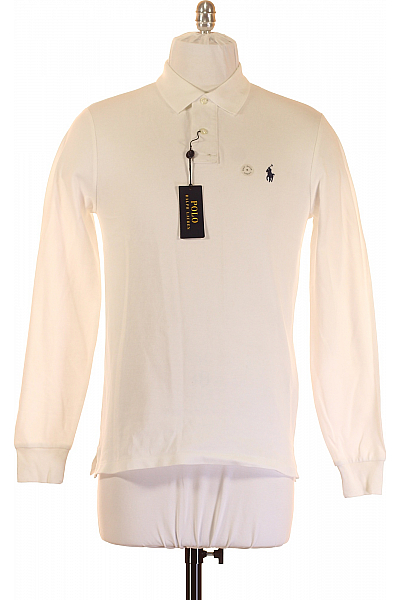 Pánské Tričko Bílé Ralph Lauren Vel. M