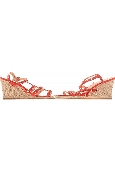 Les Tropeziennes Dámské Espadrilky Kožené Červené Vel. 41