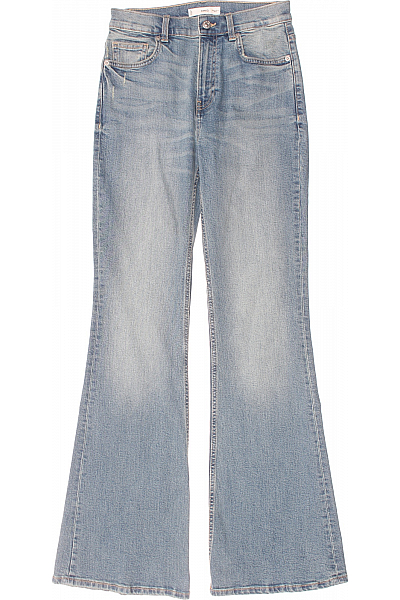 Bootcut Dámské Džíny Modré MANGO Vel.  36
