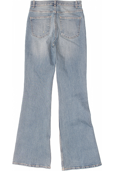 Bootcut Dámské Džíny Modré MANGO Vel.  36