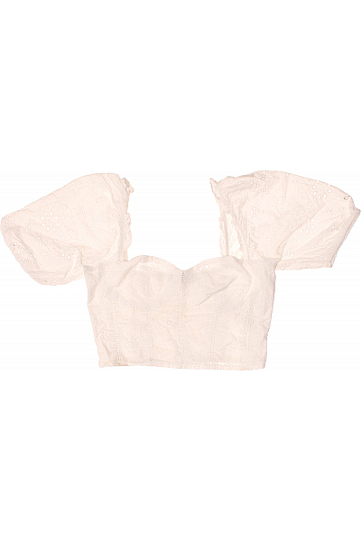Dámské Top Bílý Bershka Vel.  XS