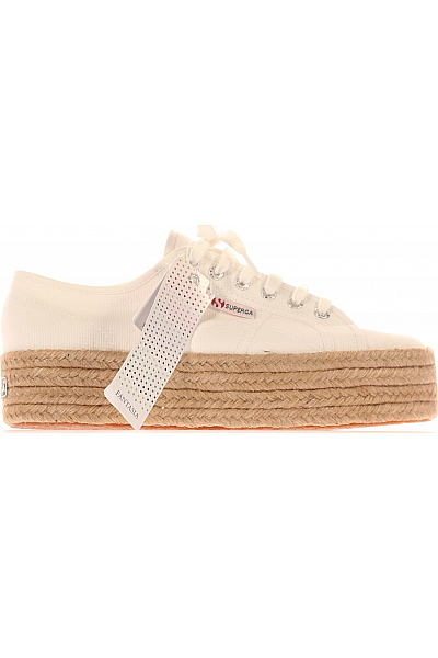 Dámské Espadrilky Bílé Superga Outlet Vel. 41