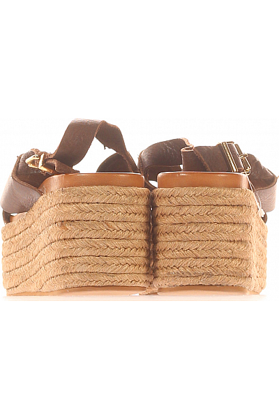 Dámské Espadrilky Kožené Hnědé Inuovo Vel. 39