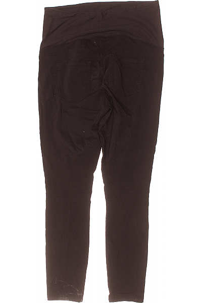 Dámské Kalhoty Rovné Černé Mama Licious Second hand Vel. XL