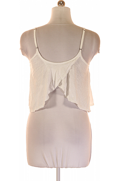 Hollister Dámské Tričko Bílé Second hand Vel. M