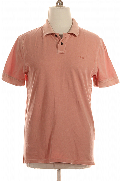 Hugo Boss Pánské Tričko Růžové Vel. XL