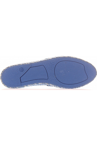 Dámské Espadrilky Kožené Modré Outlet Vel. 40