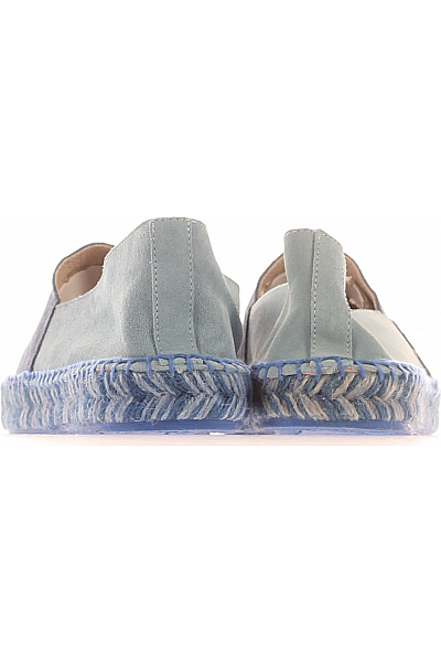 Dámské Espadrilky Kožené Modré Outlet Vel. 40