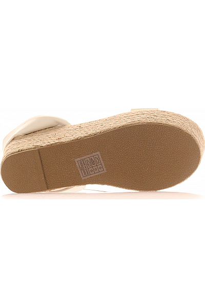 SOUTH BEACH Dámské Espadrilky Koženkové Bílé Vel.  37