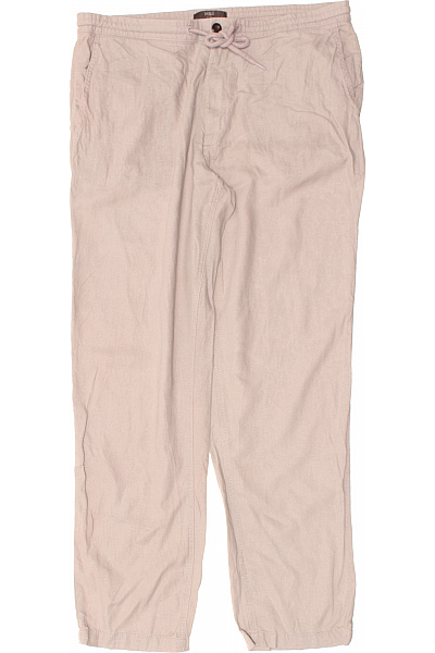Pánské Chino Kalhoty Lněné Šedé Marks & Spencer Vel. 33